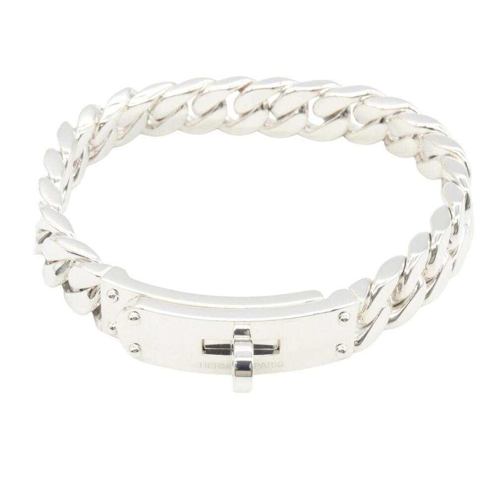 Hermes Kelly Gourmet Bracelet, Sterling Silver 925, Men's and Women's, Tone